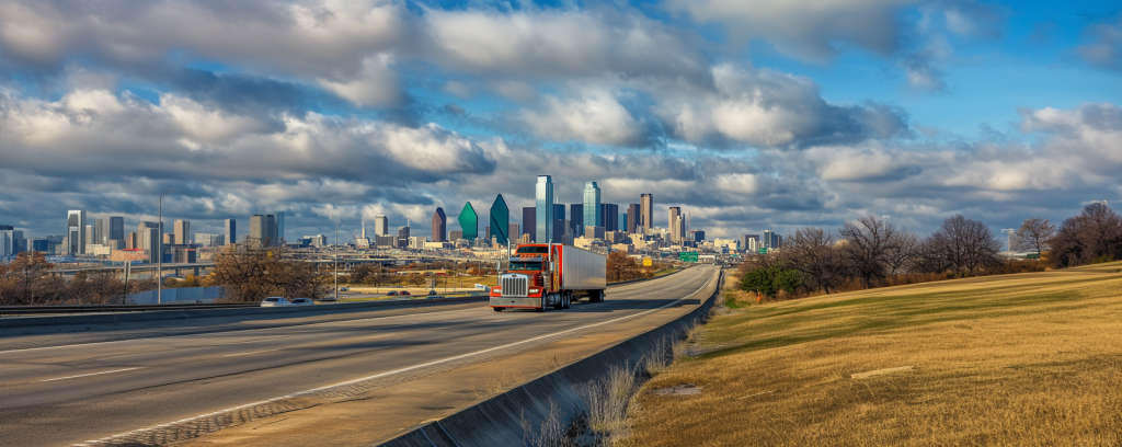 A semi Truck in Dallas