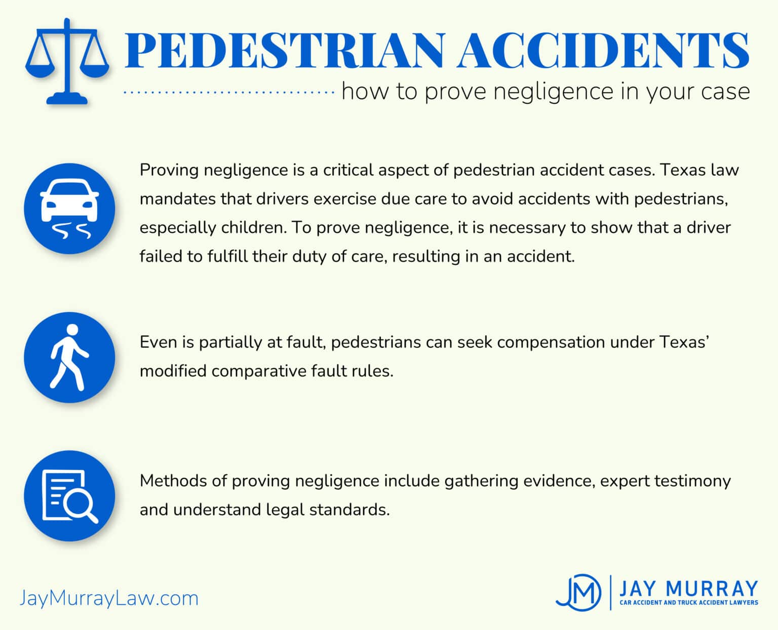 Infograph- Pedestrian accidents and negligence
